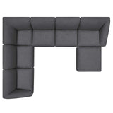 Comprise 7-Piece Sectional Sofa Charcoal EEI-5413-CHA