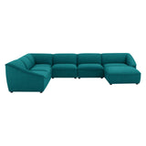 Comprise 7-Piece Sectional Sofa Teal EEI-5413-TEA