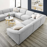 Comprise 8-Piece Sectional Sofa Light Gray EEI-5414-LGR