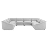 Comprise 8-Piece Sectional Sofa Light Gray EEI-5414-LGR