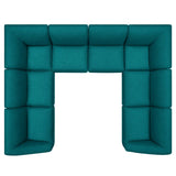 Comprise 8-Piece Sectional Sofa Teal EEI-5414-TEA