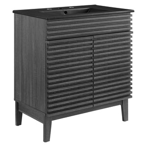 Modway Furniture Render 30" Bathroom Vanity XRXT Charcoal Black EEI-5418-CHA-BLK