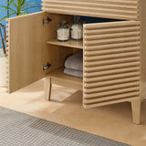 Modway Furniture Render 30" Bathroom Vanity XRXT Oak Black EEI-5418-OAK-BLK