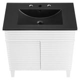 Modway Furniture Render 30" Bathroom Vanity XRXT White Black EEI-5418-WHI-BLK