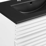 Modway Furniture Render 30" Bathroom Vanity XRXT White Black EEI-5418-WHI-BLK