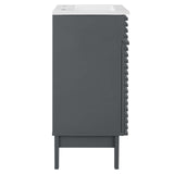 Modway Furniture Render 18" Bathroom Vanity Cabinet XRXT Gray White EEI-5420-GRY-WHI