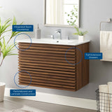 Modway Furniture Render 30" Wall-Mount Bathroom Vanity EEI-5421-WAL-WHI