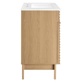Modway Furniture Render 30" Bathroom Vanity Cabinet XRXT Oak White EEI-5422-OAK-WHI