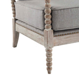 Modway Furniture Revel Upholstered Fabric Armchair XRXT Natural Gray EEI-5452-NAT-LGR
