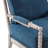 Modway Furniture Revel Upholstered Fabric Armchair XRXT Natural Navy EEI-5452-NAT-NAV