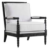 Modway Furniture Revel Upholstered Fabric Armchair XRXT Black White EEI-5453-BLK-WHI