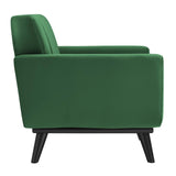 Engage Channel Tufted Performance Velvet Armchair Emerald EEI-5457-EME