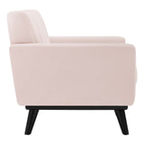 Engage Channel Tufted Performance Velvet Armchair Pink EEI-5457-PNK