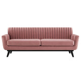 Engage Channel Tufted Performance Velvet Sofa Dusty Rose EEI-5459-DUS