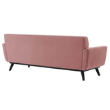 Engage Channel Tufted Performance Velvet Sofa Dusty Rose EEI-5459-DUS