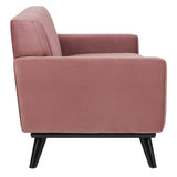 Engage Channel Tufted Performance Velvet Sofa Dusty Rose EEI-5459-DUS