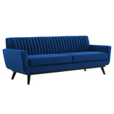 Engage Channel Tufted Performance Velvet Sofa Navy EEI-5459-NAV