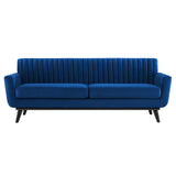 Engage Channel Tufted Performance Velvet Sofa Navy EEI-5459-NAV