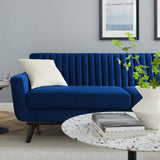 Engage Channel Tufted Performance Velvet Sofa Navy EEI-5459-NAV