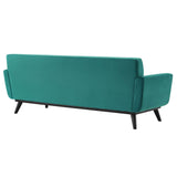 Engage Channel Tufted Performance Velvet Sofa Teal EEI-5459-TEA