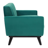 Engage Channel Tufted Performance Velvet Sofa Teal EEI-5459-TEA