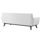 Engage Channel Tufted Fabric Sofa White EEI-5462-WHI