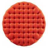 Amour Tufted Button Large Round Performance Velvet Ottoman Orange EEI-5469-ORA
