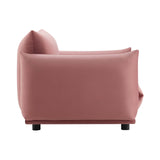 Copious Performance Velvet Armchair Dusty Rose EEI-5472-DUS