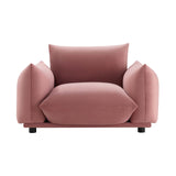 Copious Performance Velvet Armchair Dusty Rose EEI-5472-DUS