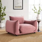 Copious Performance Velvet Armchair Dusty Rose EEI-5472-DUS