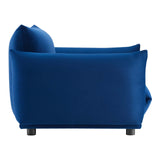 Copious Performance Velvet Armchair Navy EEI-5472-NAV