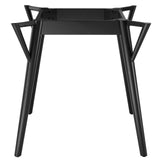 Gallant 47" Dining Table Black Black EEI-5511-BLK-BLK