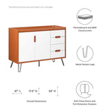 Modway Furniture Energize 48" Bathroom Vanity Cabinet XRXT Cherry White EEI-5551-CHE-WHI