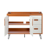 Modway Furniture Energize 48" Bathroom Vanity Cabinet XRXT Cherry White EEI-5551-CHE-WHI