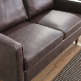 Impart Genuine Leather Loveseat Brown EEI-5554-BRN