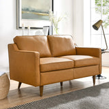 Impart Genuine Leather Loveseat Tan EEI-5554-TAN