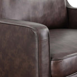 Impart Genuine Leather Armchair Brown EEI-5555-BRN