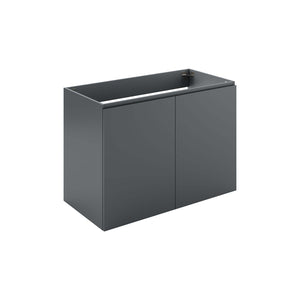 Modway Furniture Vitality 36" Wall-Mount Bathroom Vanity XRXT Gray EEI-5559-GRY