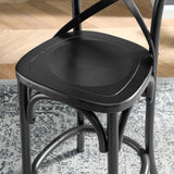 Modway Furniture Gear Counter Stool 0423 Black EEI-5562-BLK