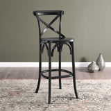 Modway Furniture Gear Bar Stool 0423 Black EEI-5563-BLK