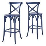 Modway Furniture Gear Bar Stool 0423 Midnight Blue EEI-5563-MID