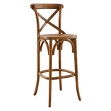 Modway Furniture Gear Bar Stool 0423 Walnut EEI-5563-WAL