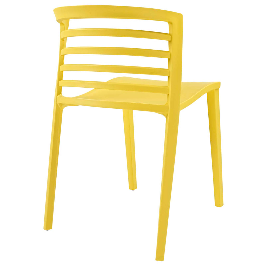 Modway Furniture Curvy Dining Side Chair Yellow 20.5 x 21 x 30.5
