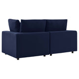 Commix Sunbrella® Outdoor Patio Loveseat Navy EEI-5577-NAV