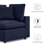 Commix Sunbrella® Outdoor Patio Loveseat Navy EEI-5577-NAV