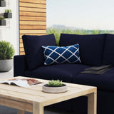 Commix Sunbrella® Outdoor Patio Loveseat Navy EEI-5577-NAV