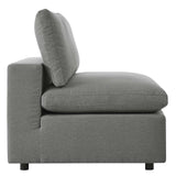 Commix 4-Piece Outdoor Patio Sectional Sofa Charcoal EEI-5580-CHA