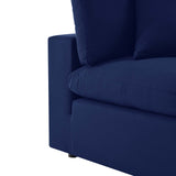 Commix 4-Piece Sunbrella® Outdoor Patio Sectional Sofa Navy EEI-5581-NAV
