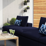 Commix 4-Piece Sunbrella® Outdoor Patio Sectional Sofa Navy EEI-5582-NAV