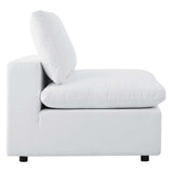 Commix 4-Piece Sunbrella® Outdoor Patio Sectional Sofa White EEI-5582-WHI